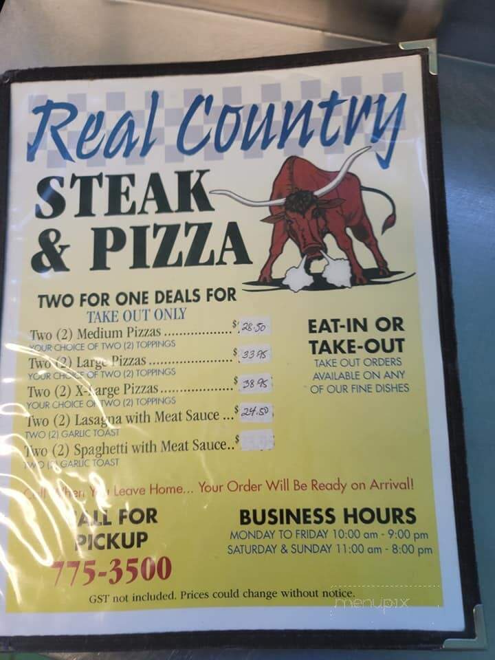Real Country Steak & Pizza - Kinuso, AB
