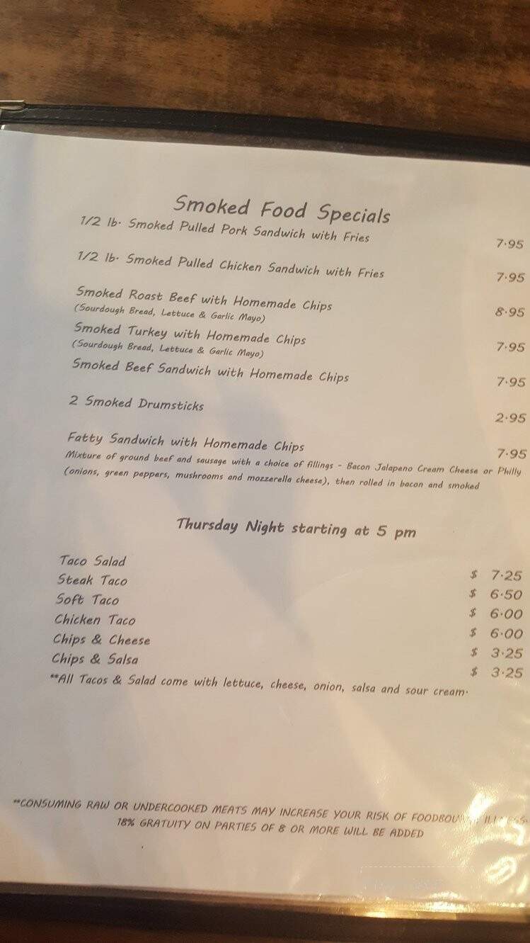 Jerry's Place - Belmond, IA menu_pic