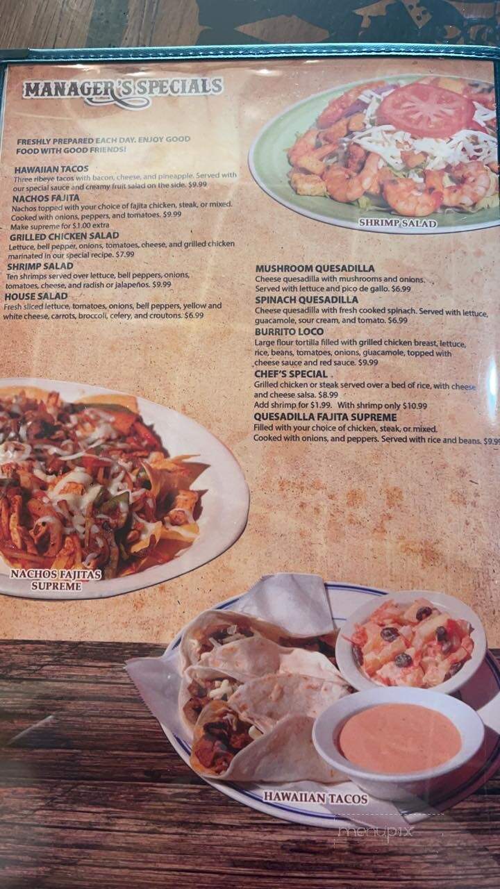 Los Mariachis - Glasgow, KY menu_pic
