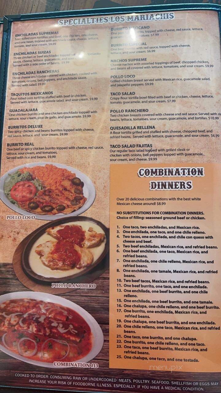 Los Mariachis - Glasgow, KY menu_pic