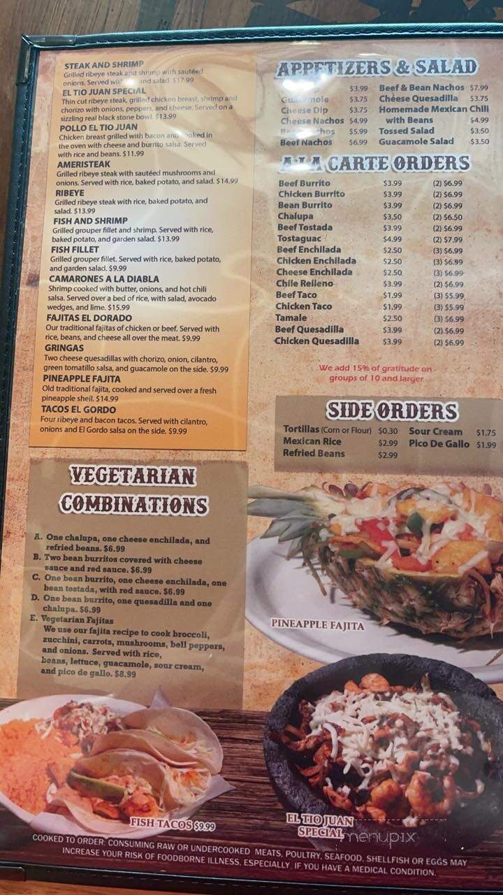 Los Mariachis - Glasgow, KY menu_pic