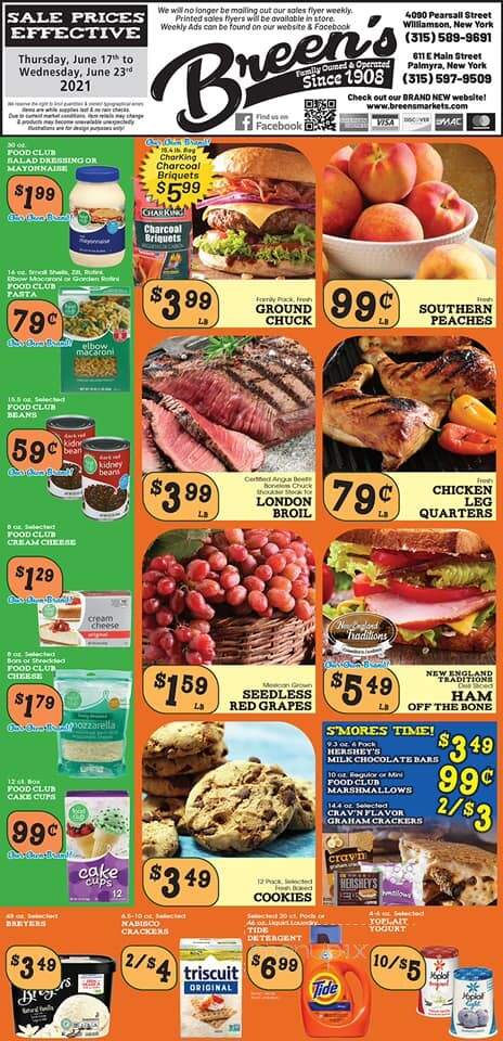 Breen's Iga - Williamson, NY menu_pic