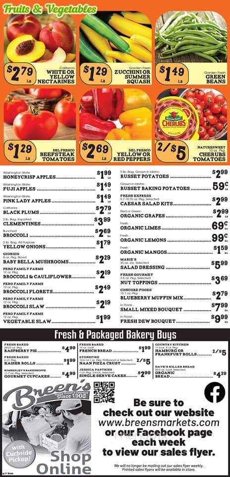 Breen's Iga - Williamson, NY menu_pic