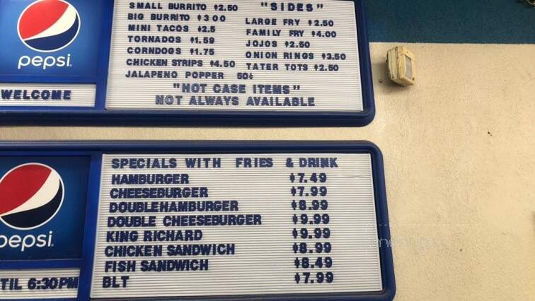 Woodson Bridge Mini-Mart-Deli - Corning, CA menu_pic