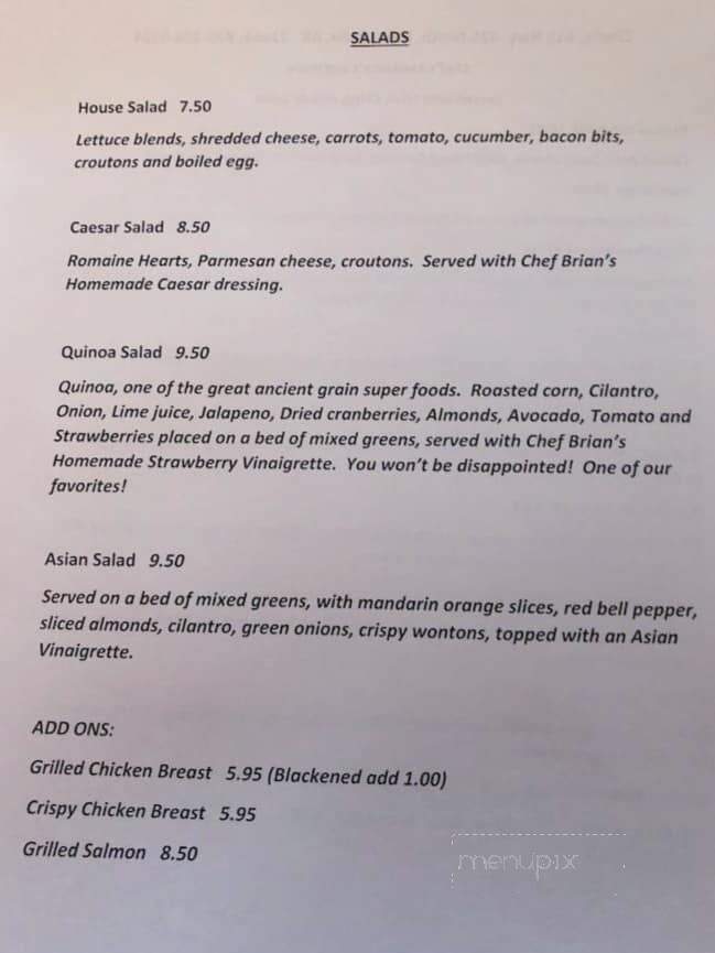 Chef's - Monticello, AR menu_pic