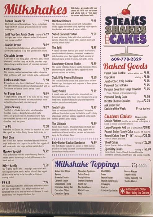 Steaks Shakes and Cakes - Cape May, NJ