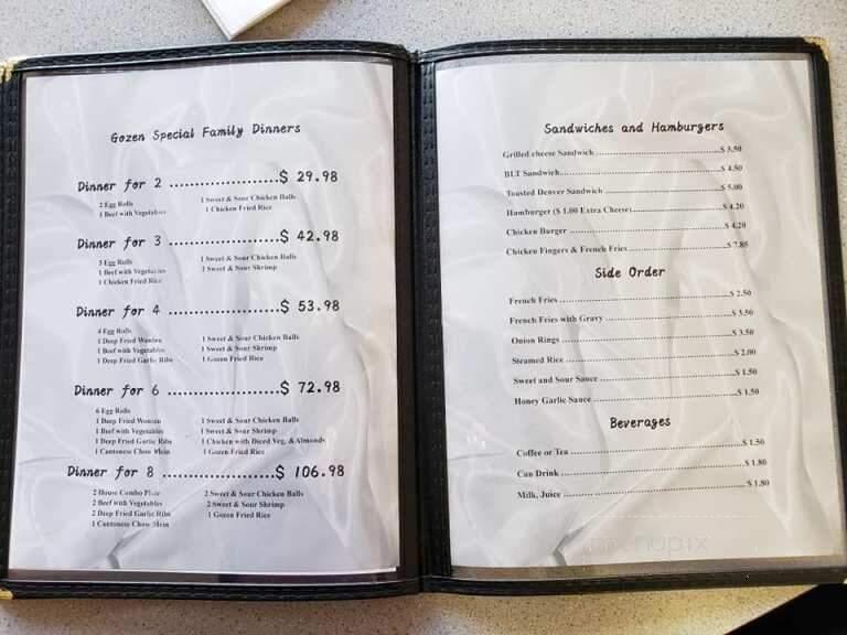 Gozen Kitchen - Gilbert Plains, MB menu_pic