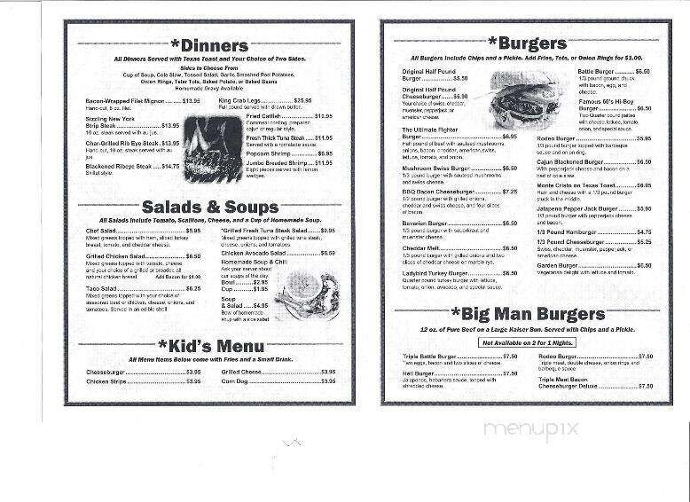 Hanson's Bar & Grill - Beloit, WI menu_pic