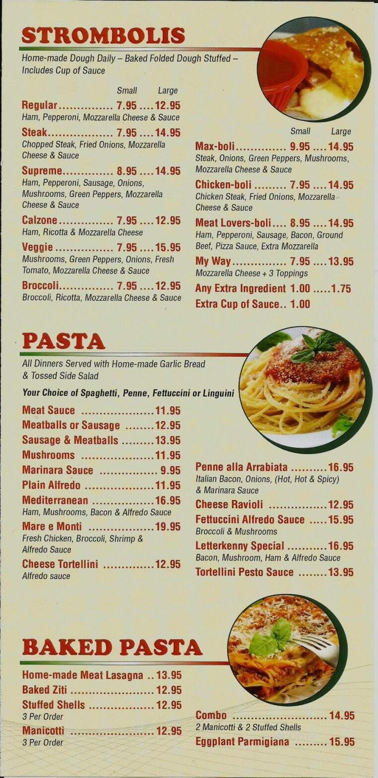 Jasmine & Angelo's Italian Restaurant - Chambersburg, PA menu_pic