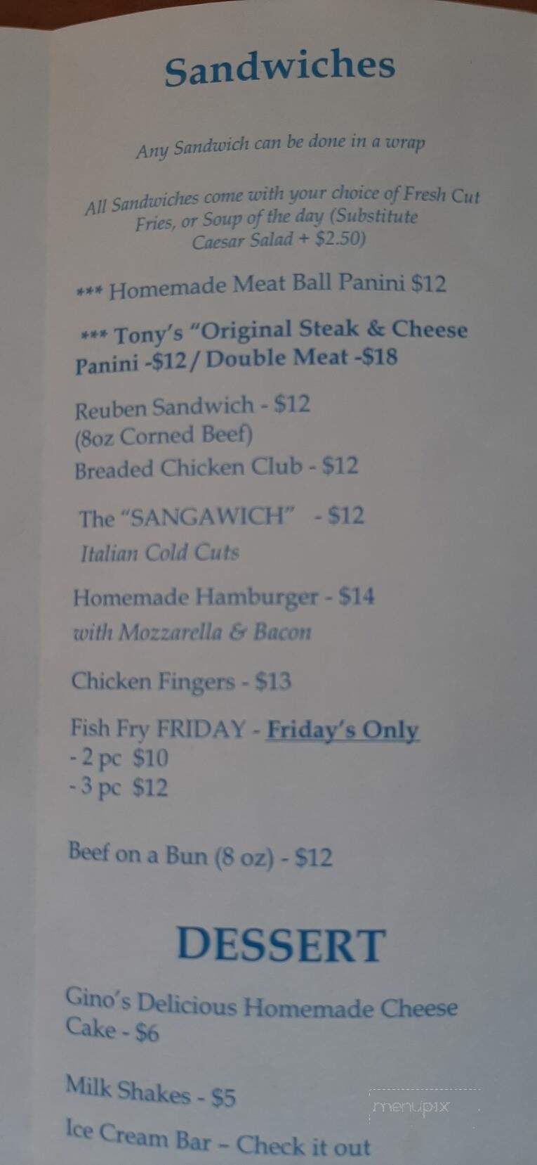 TJ's Sandwich & Ice Cream Bar - St. Catharines, ON