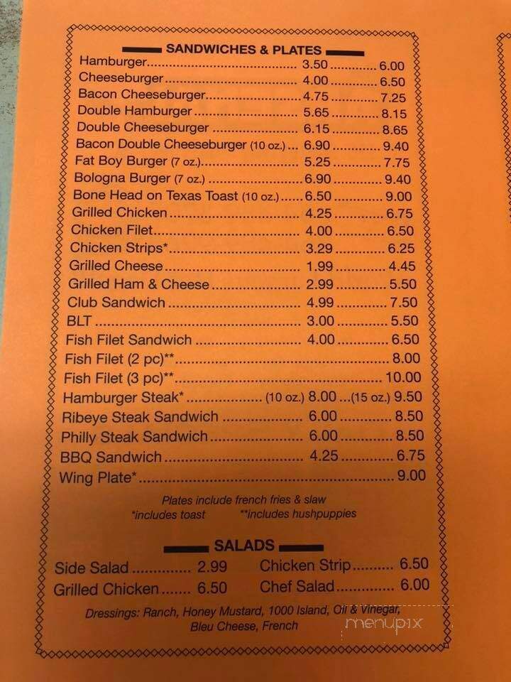 Arsenal - Gaffney, SC menu_pic
