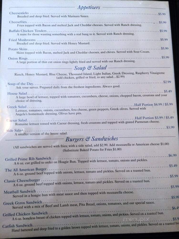 Yanni's Grille - Sparta, TN menu_pic