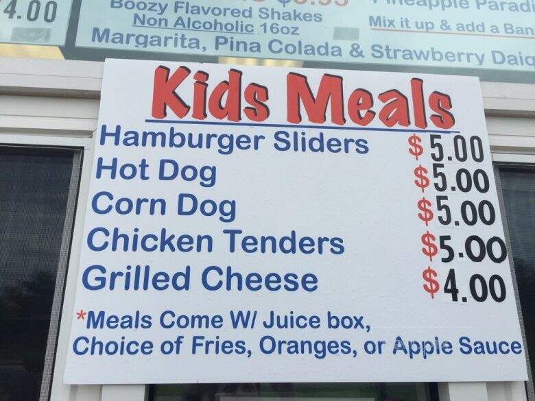 Sharky's Snack Shack - Alexandria, KY menu_pic
