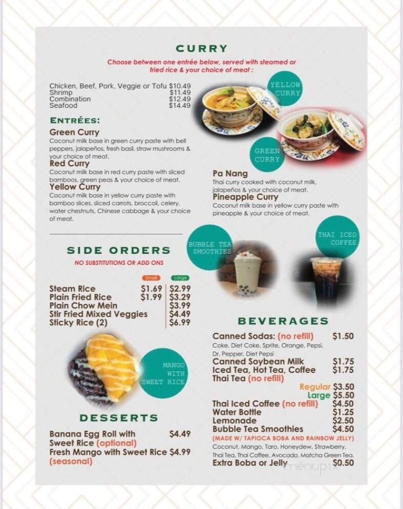 Thai Garden - Dodge City, KS menu_pic
