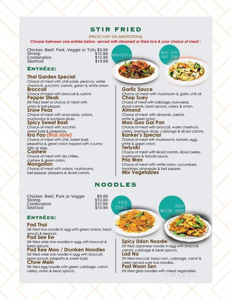Thai Garden - Dodge City, KS menu_pic