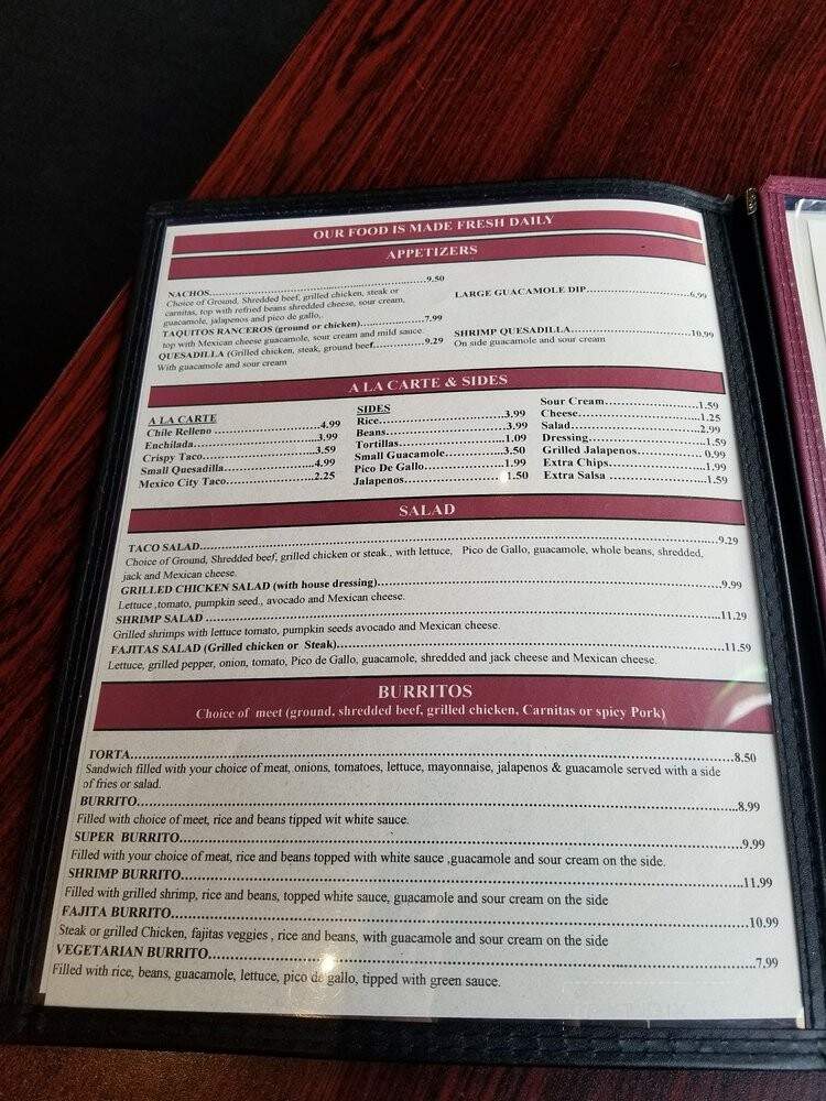 El Maguey Mexican Grill - Lodi, CA menu_pic