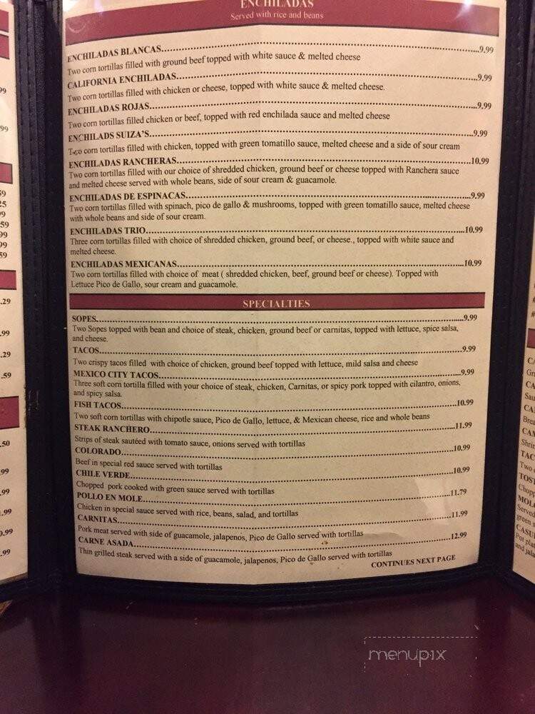 El Maguey Mexican Grill - Lodi, CA menu_pic
