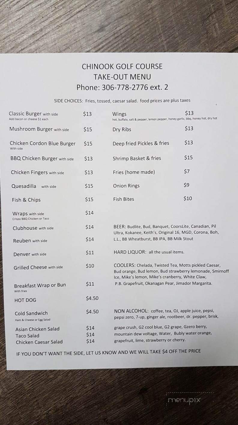 Chinook Clubhouse Restaurant - Swift Current, SK
