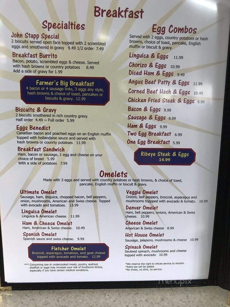 Hamilton's Cafe - Hughson, CA menu_pic