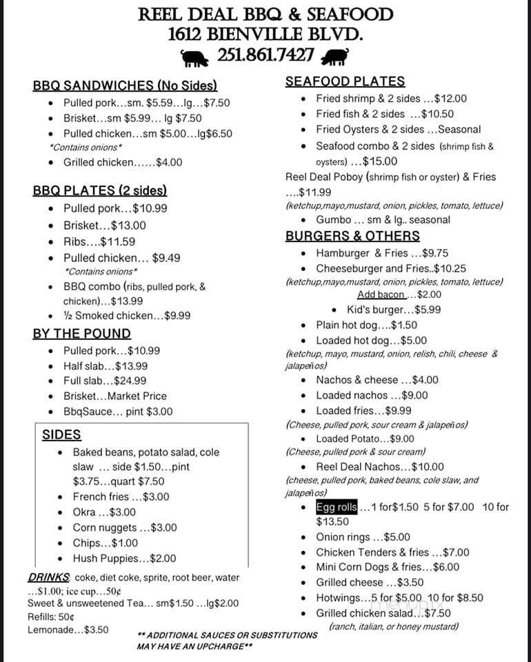 Reel Deal BBQ & Seafood - Dauphin Island, AL