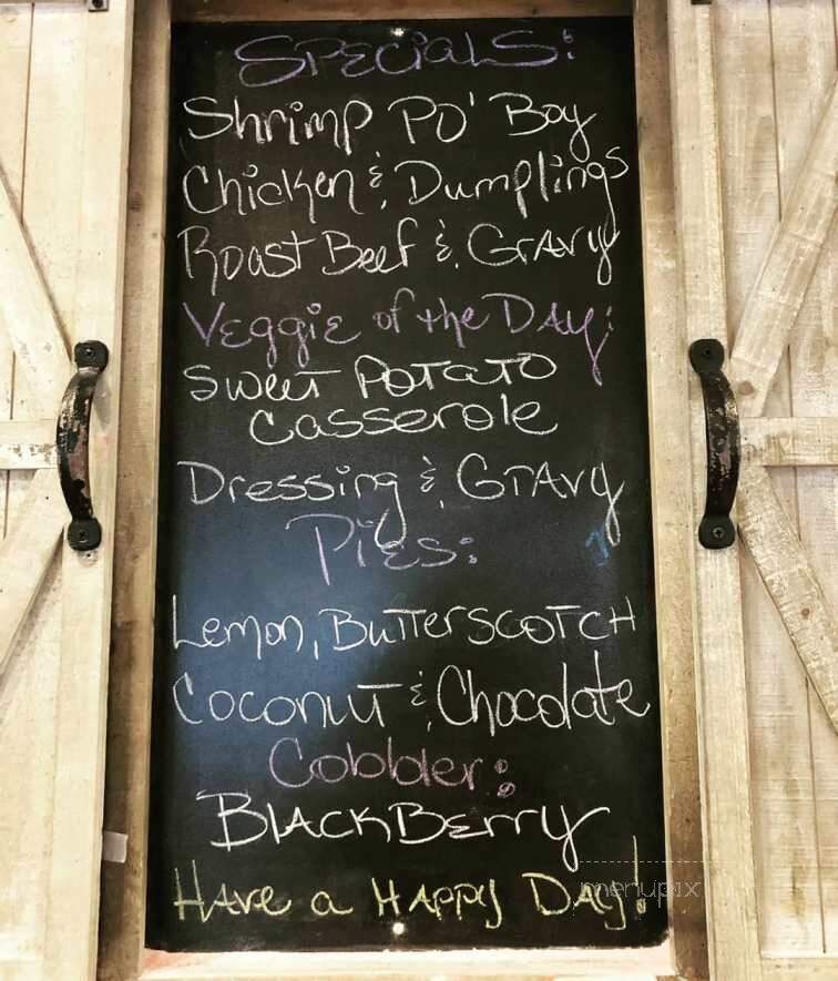 Southern Crossroads - Lenoir, NC menu_pic