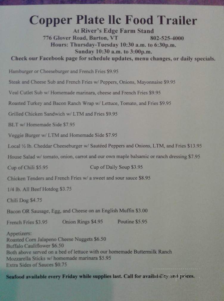 Copper Plate - Barton, VT menu_pic