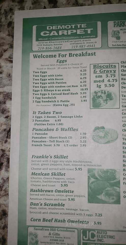 Frankie's Village Restaurant - Demotte, IN