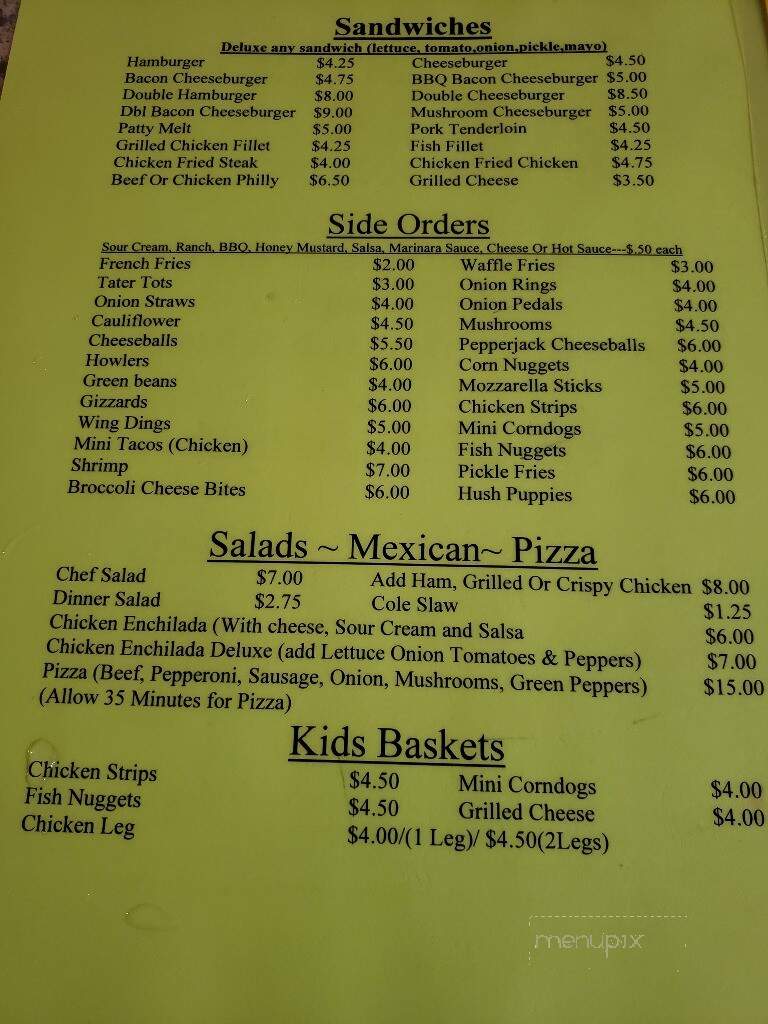 VAL Tavern - Valparaiso, NE menu_pic