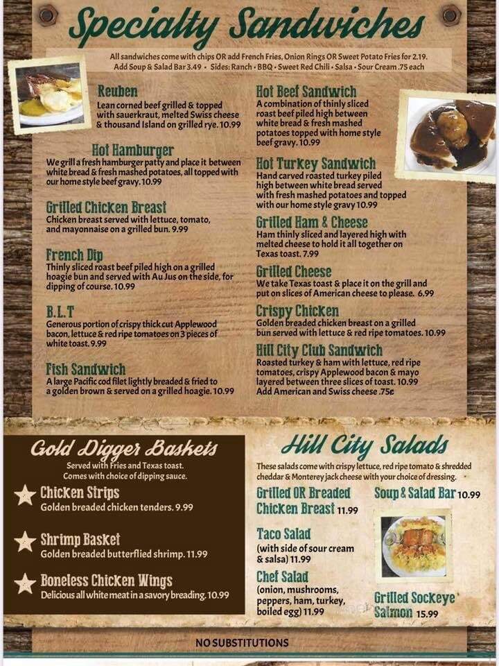 Hill City Cafe - Hill City, SD menu_pic