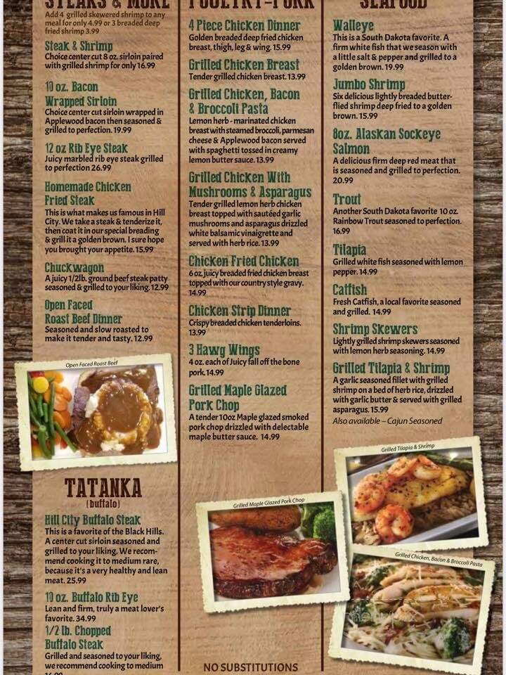 Hill City Cafe - Hill City, SD menu_pic