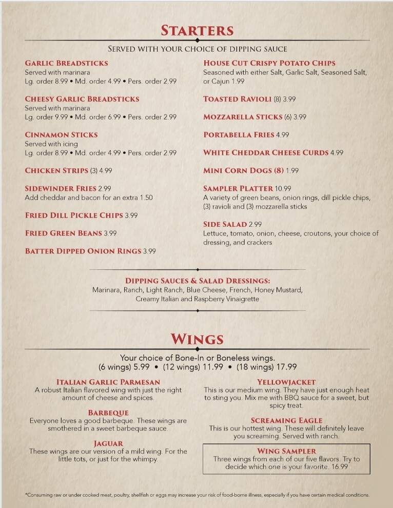 Muddy Mo Pizzaria - Glasgow, MO menu_pic