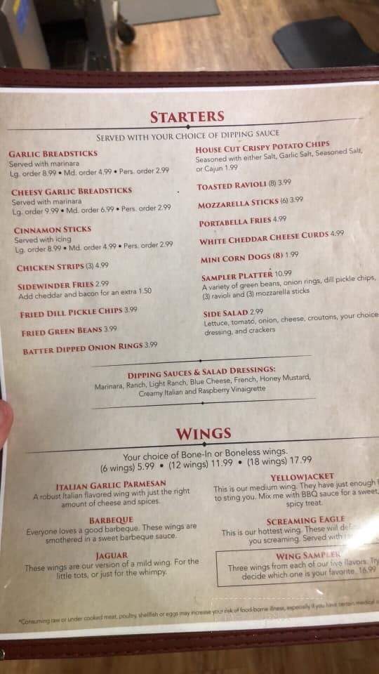 Muddy Mo Pizzaria - Glasgow, MO menu_pic