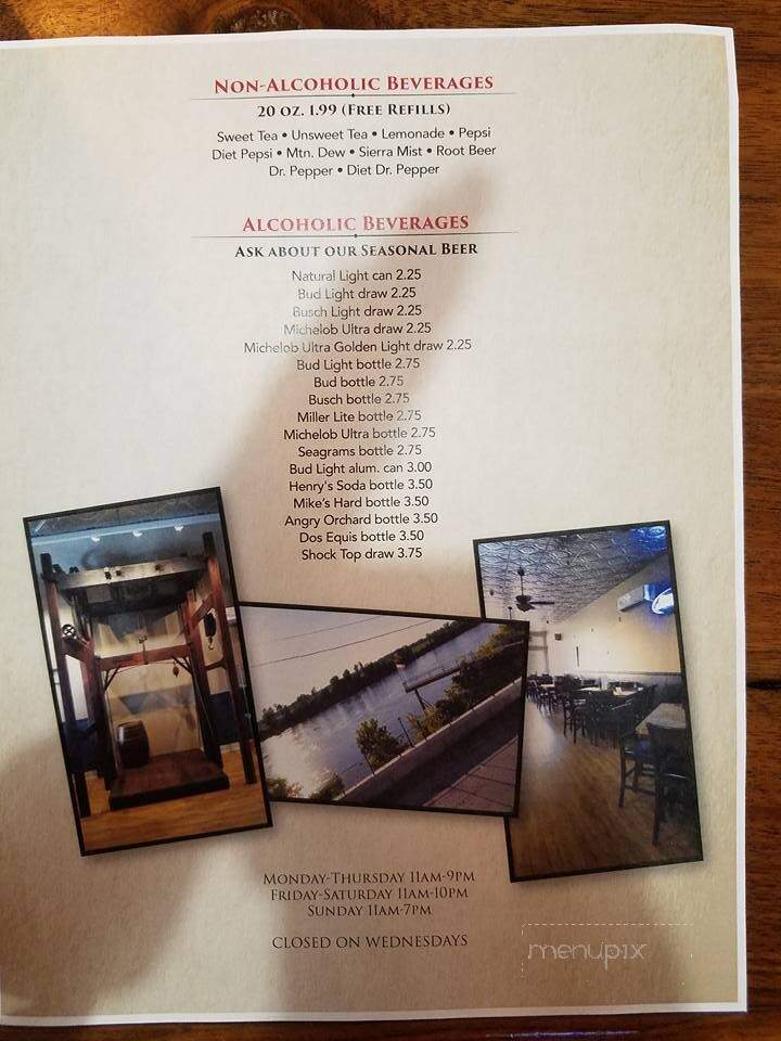 Muddy Mo Pizzaria - Glasgow, MO menu_pic