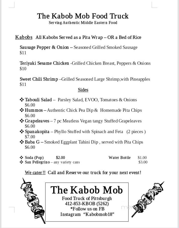 The Kabob Mob Food Truck - Pittsburgh, PA
