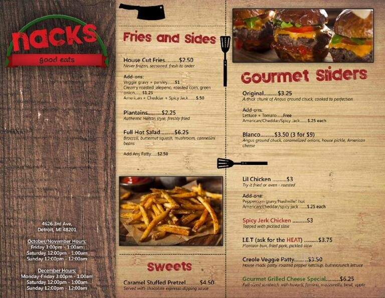 3rd Street Bar - Detroit, MI menu_pic