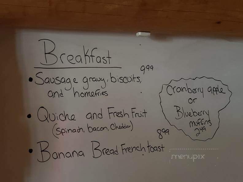 Itty-Bitty Diner - Hancock, ME menu_pic