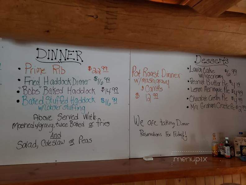 Itty-Bitty Diner - Hancock, ME menu_pic
