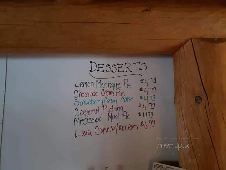 Itty-Bitty Diner - Hancock, ME menu_pic