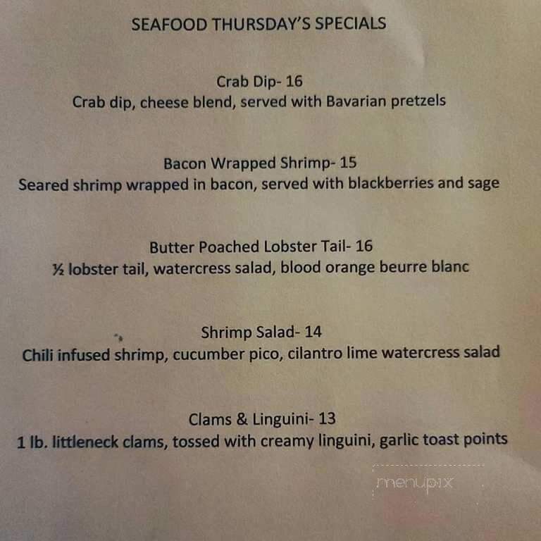 Notch Eight Craft House - Jim Thorpe, PA menu_pic