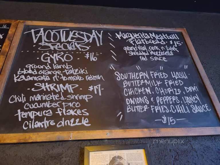 Notch Eight Craft House - Jim Thorpe, PA menu_pic