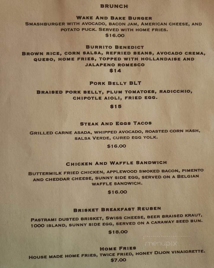 Notch Eight Craft House - Jim Thorpe, PA menu_pic