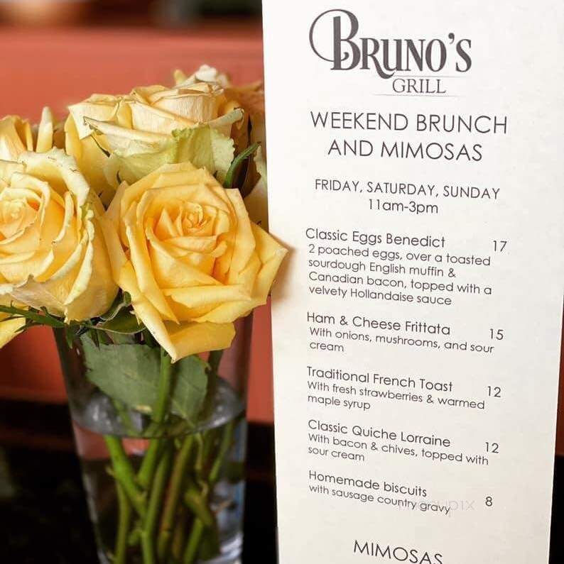 Bruno's Grill - Beaumont, TX menu_pic
