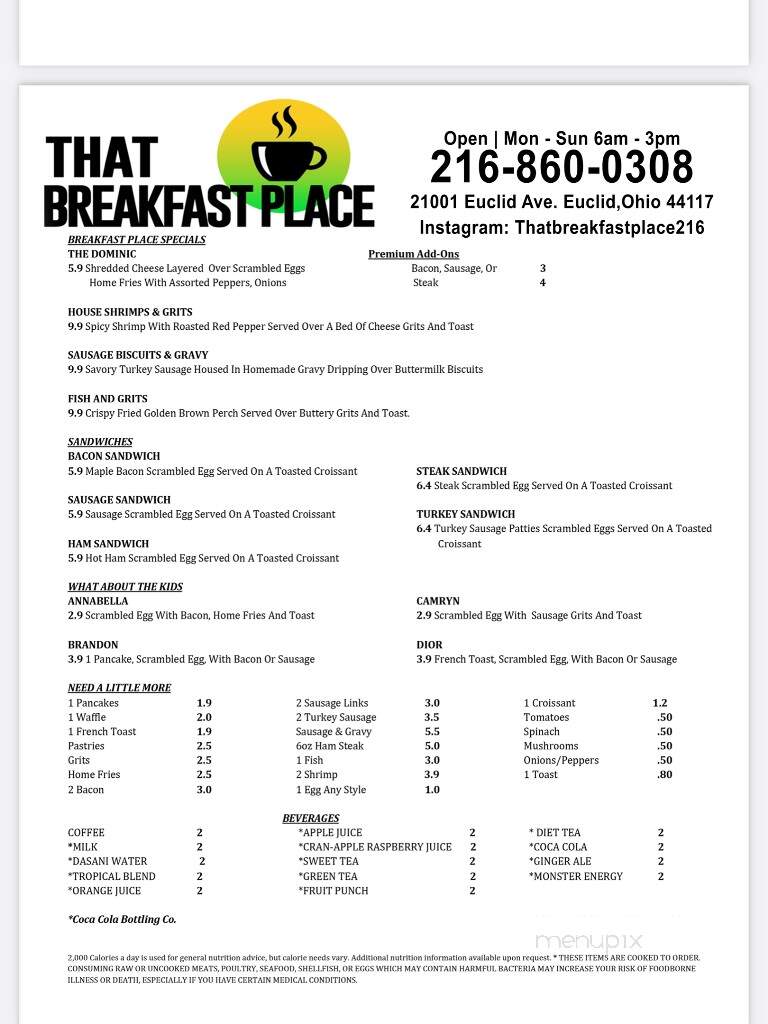 That Breakfast Place - Euclid, OH