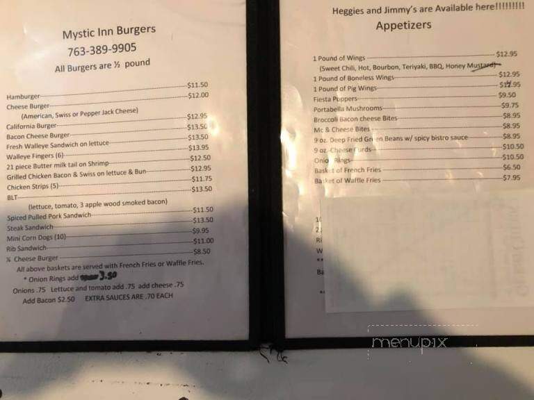 Mystic Inn - Princeton, MN menu_pic