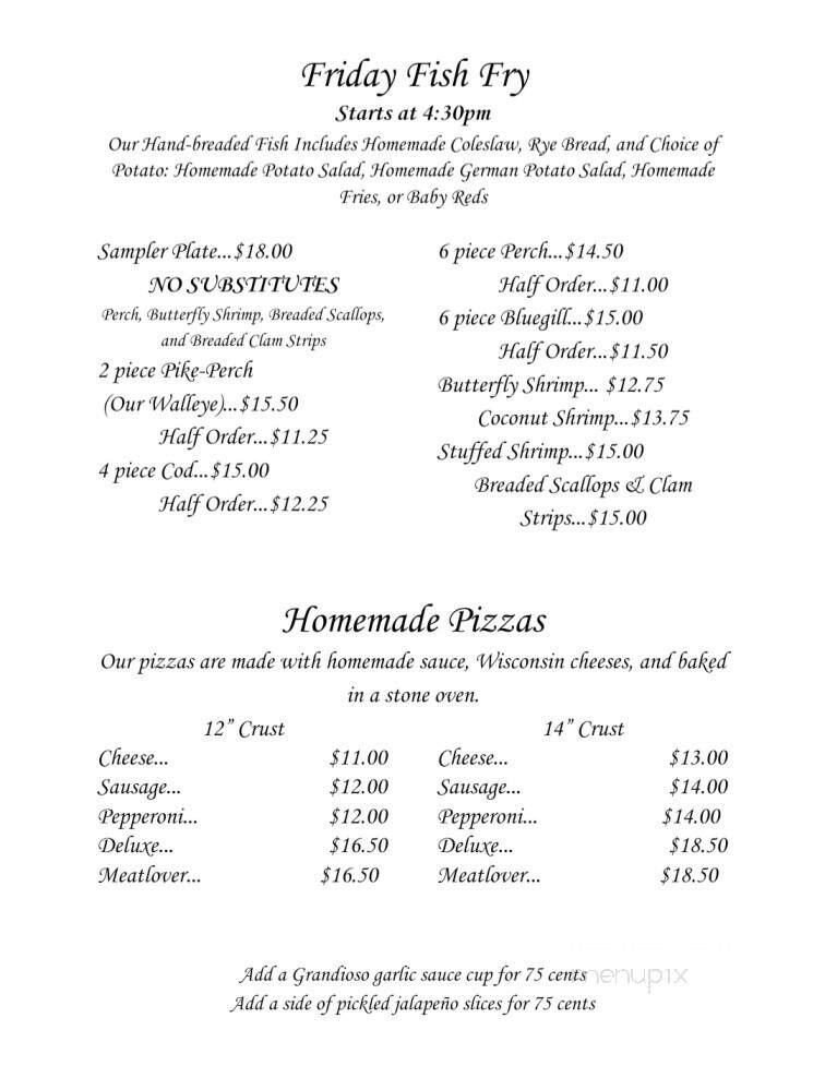Wildcat Den - Wabeno, WI menu_pic
