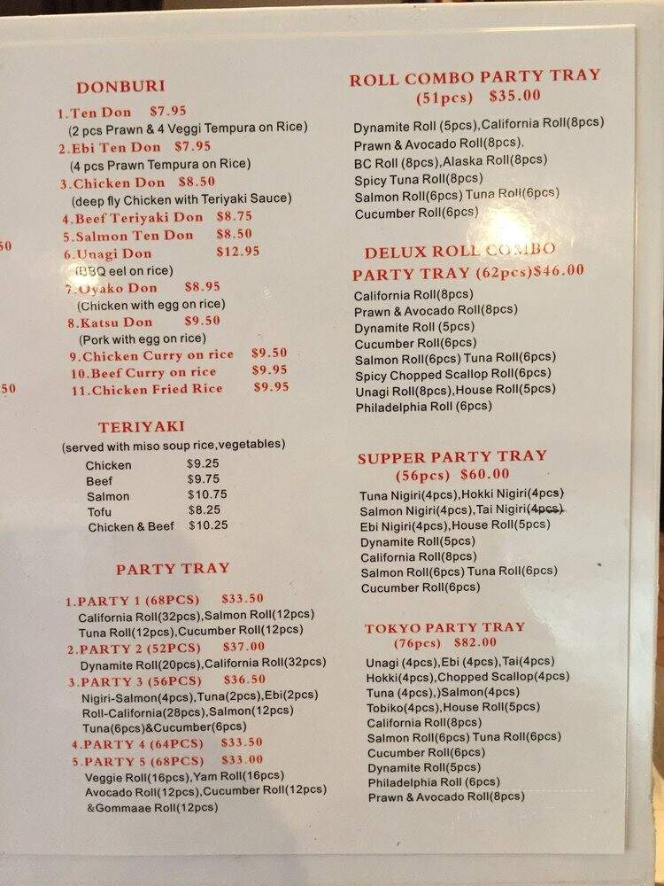 Yummy To Go - Vancouver, BC menu_pic