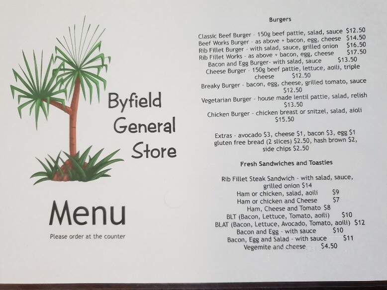 Byfield General Store Eatery - Byfield, MA menu_pic