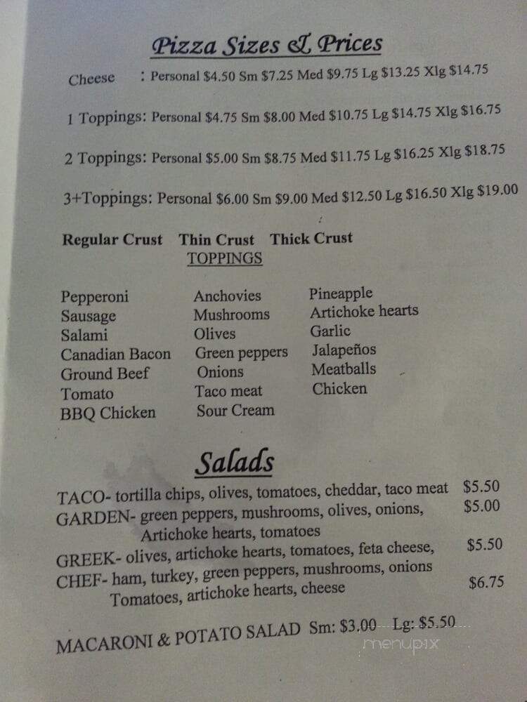 Good-To-Go Pizza Deli - Washoe Valley, NV menu_pic