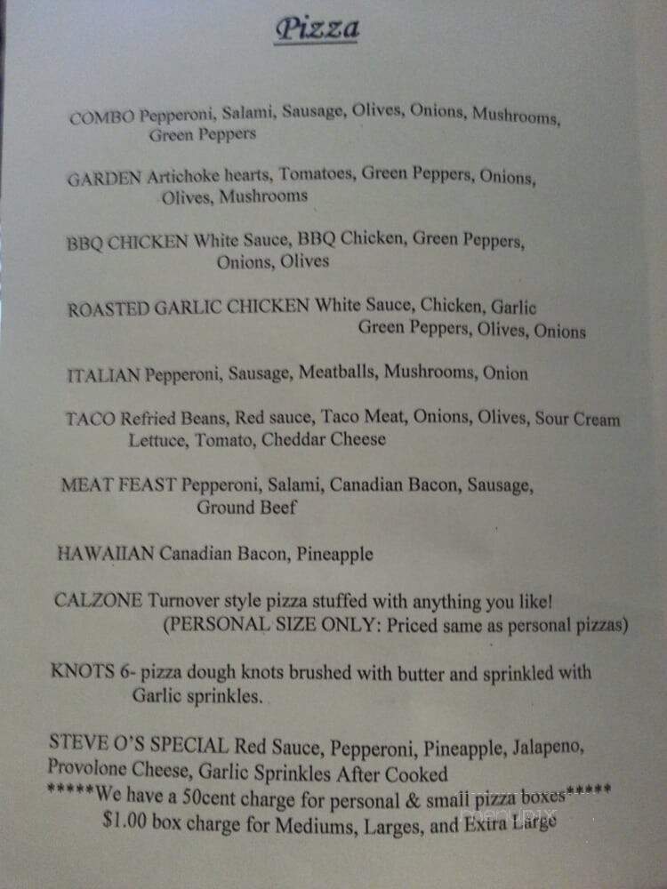 Good-To-Go Pizza Deli - Washoe Valley, NV menu_pic