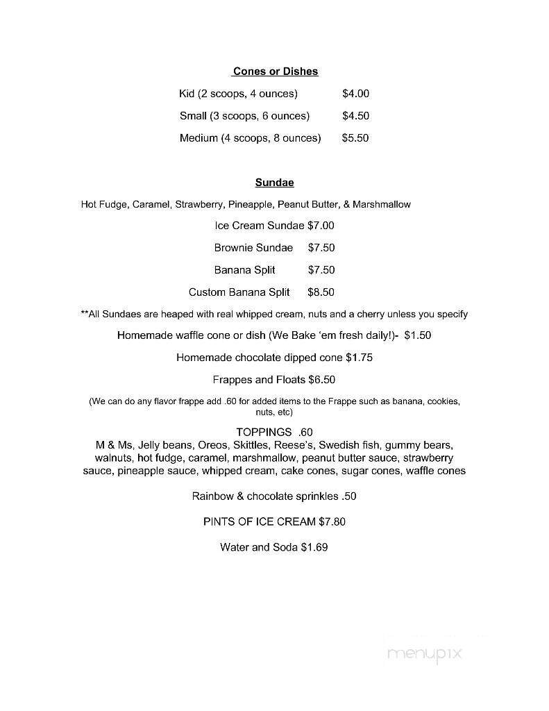 Ossipee Mountain Grille - Ossipee, NH menu_pic